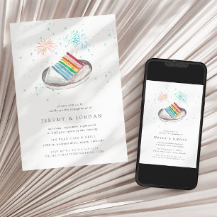 Slice of Love   Engagement Party Invitation