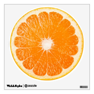 Slice of orange wall decal