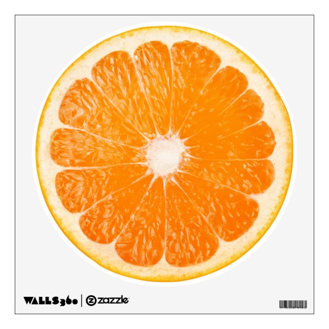 Slice of orange wall decal (Front)