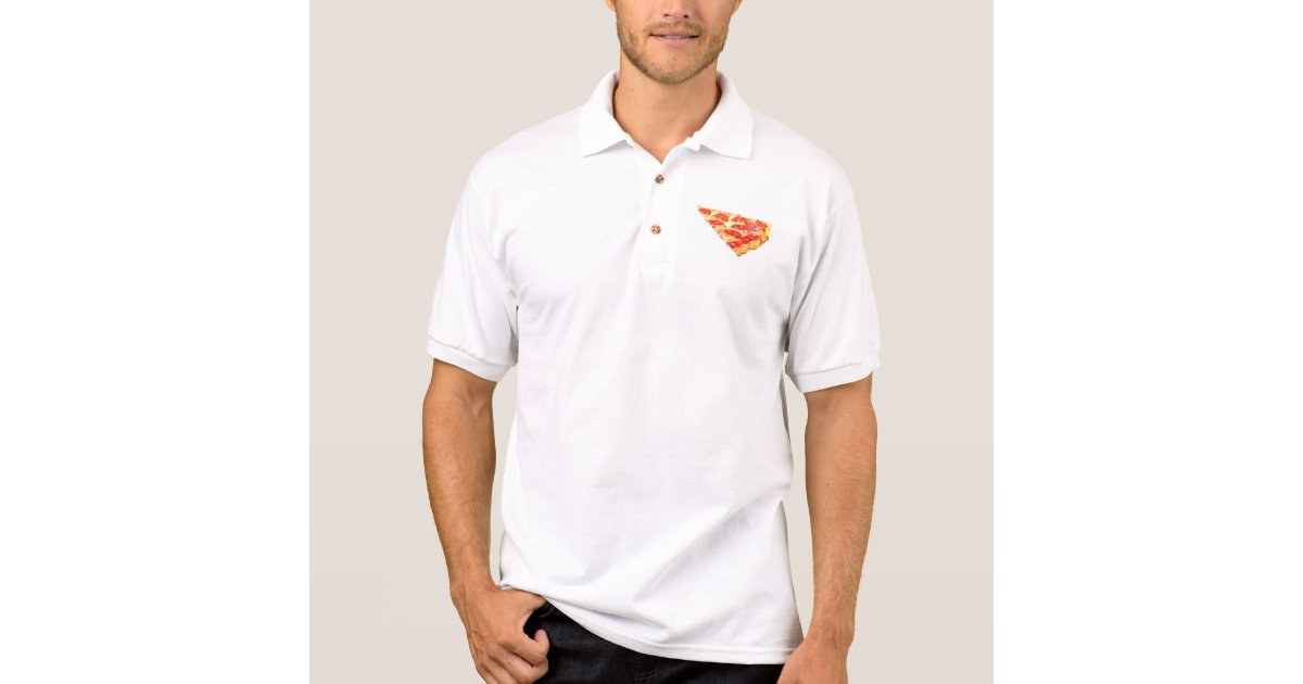 Slice Of Pepperoni Pizza Polo Shirt Zazzle