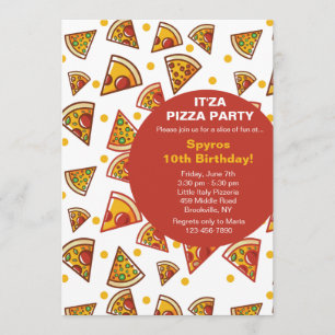 Slice of Pizza Invitation