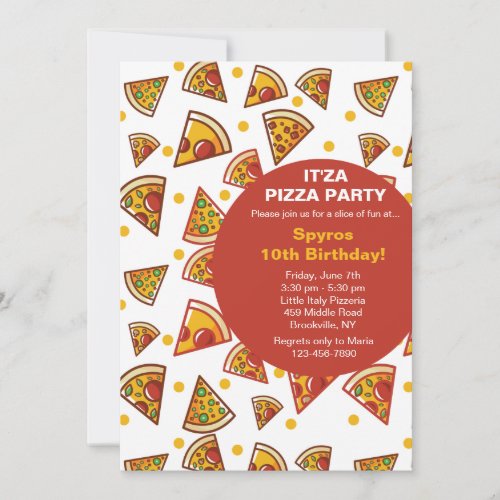 Slice of Pizza Invitation
