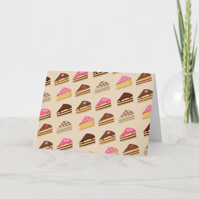 Slice of Tiramisu Pattern Card (Front)