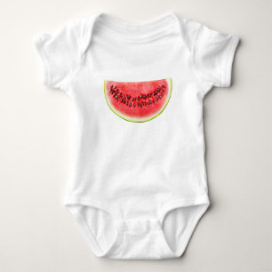 Slice of watermelon baby bodysuit