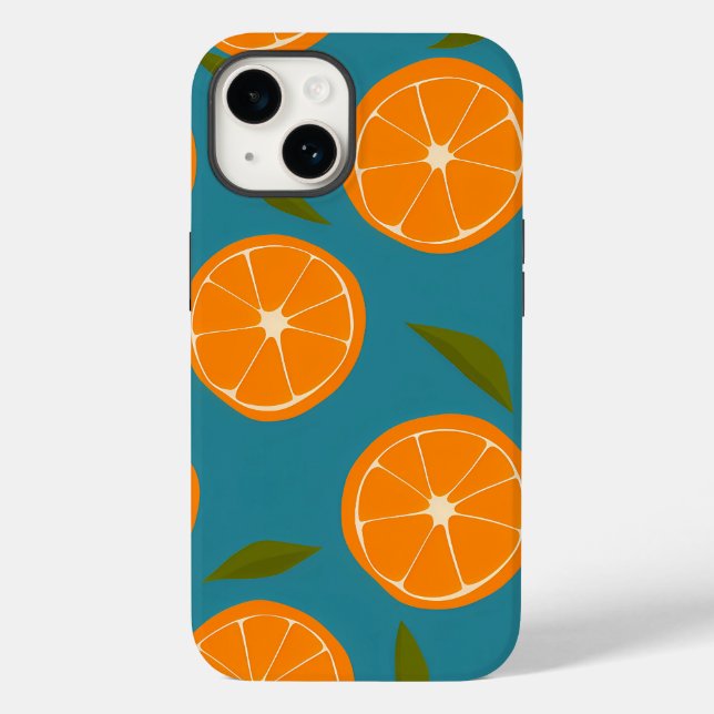 Slice Oranges Pattern Background  Case-Mate iPhone Case (Back)