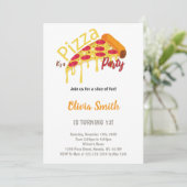 Slice Pizza Birthday Invitations | Zazzle