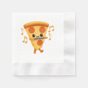 Slice Playing a Harmonica Cute Napkins