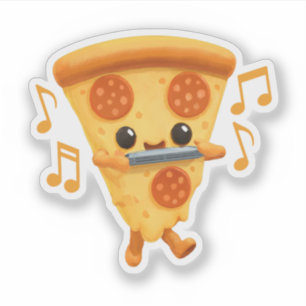 Slice Playing a Harmonica Sticker