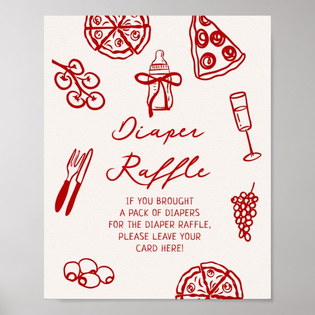 Slice Slice Baby Diaper Raffle Printable Poster (Front)