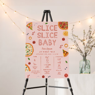 Slice Slice Baby First Birthday Milestone Foam Board