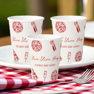 Slice Slice Baby Italian Pizza Baby Shower Paper Cups