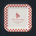 Slice Slice Baby Italian Pizza Baby Shower Paper Plates<br><div class="desc">Slice Slice Baby Pizza Baby Shower Paper Plates Decorations</div>