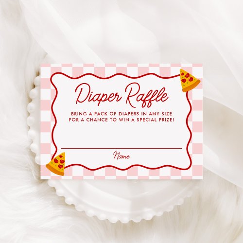 Slice Slice Baby Pizza Baby Shower Diaper Raffle