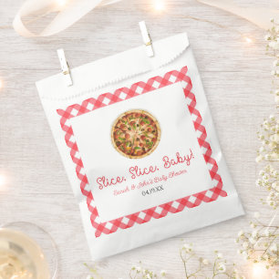 Slice, Slice, Baby! Pizza Baby Shower Favor Bag