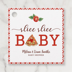 Slice Slice Baby Pizza Baby Shower Favor Tags – Fu