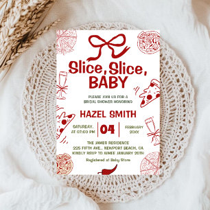 Slice, Slice, Baby! Pizza Baby Shower Invitation