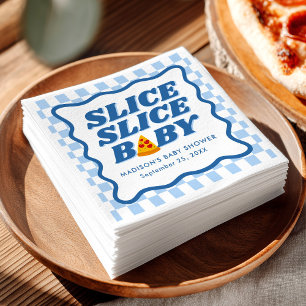 Slice Slice Baby Pizza Baby Shower Napkins