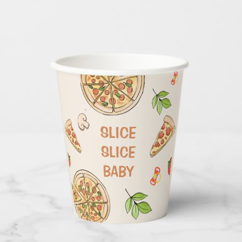 Slice Slice Baby Pizza Baby Shower Paper cup