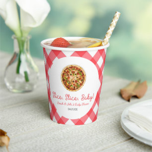 Slice, Slice, Baby! Pizza Baby Shower Paper Cups