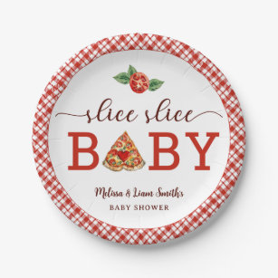 Slice Slice Baby Pizza Baby Shower  Paper Plates