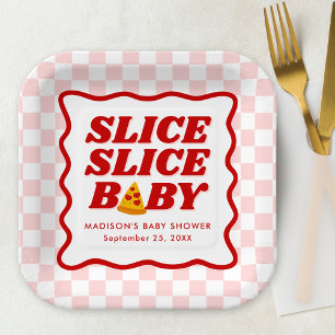 Slice Slice Baby Pizza Baby Shower Paper Plates