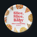 Slice, Slice, Baby! Pizza Birthday Party Paper Plates<br><div class="desc">This is a Slice,  Slice,  Baby! Pizza Birthday Party Paper Plates!</div>