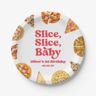 Slice, Slice, Baby! Pizza Birthday Party Paper Plates
