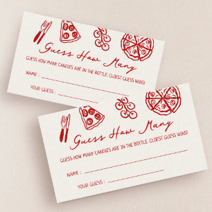 Slice Slice Baby Pizza Guess How Many Enclosure Card