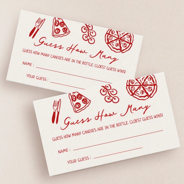 Slice Slice Baby Pizza Guess How Many Enclosure Card (Creator Uploaded)