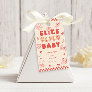 Slice Slice Baby Pizza Hand Drawn Baby Shower Gift Tags