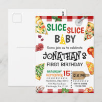 Slice Slice Baby Pizza Party 1st Birthday