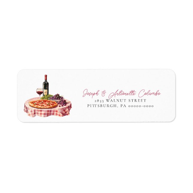 Slice Slice Baby Pizza Party  Baby Shower  Label (Front)