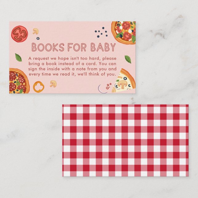 Slice Slice Baby Shower Enclosure Card (Front/Back)