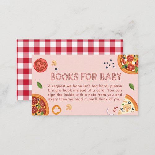 Slice Slice Baby Shower Enclosure Card