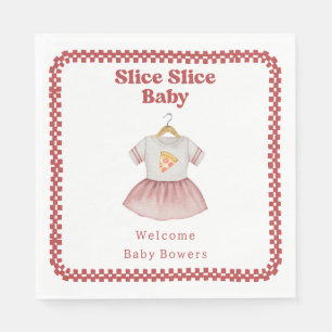 Slice Slice Baby Shower Pizza Dress Napkins
