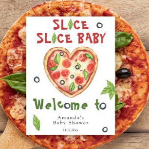 Slice, Slice Baby - Watercolor baby shower Poster
