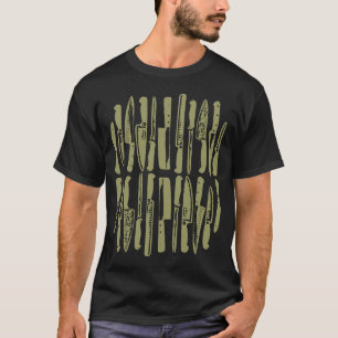 Sliced and Diced - Khaki on Dark T-Shirt