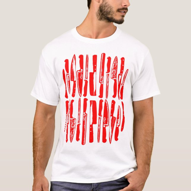 Sliced and Diced - Red T-Shirt (Front)