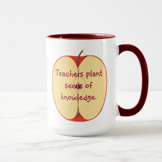 Sliced Apple Teachers Plant Seeds of Knowledge Mug