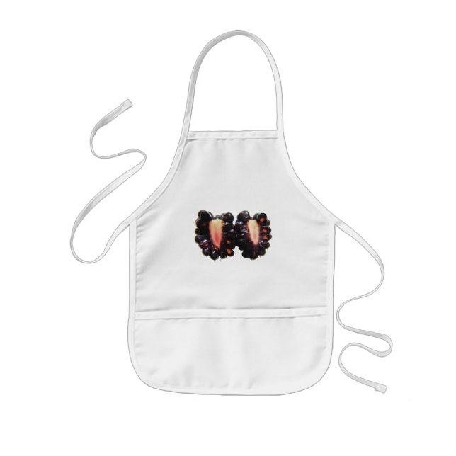 Sliced Blackberry ~ baby bib Kids' Apron (Front)