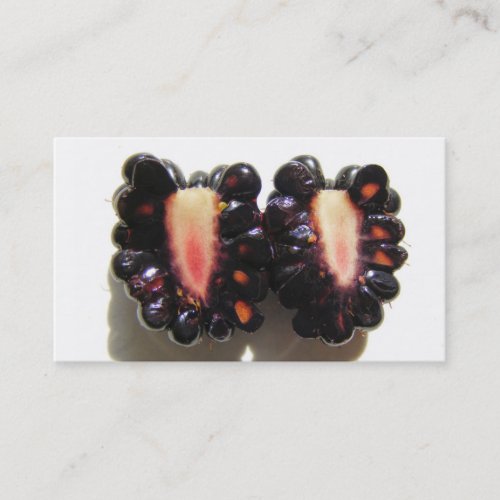 Sliced Blackberry ~ biz card Business Cards