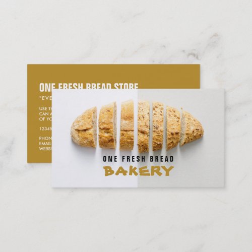 Sliced Bread Loaf Bakery Business Card
