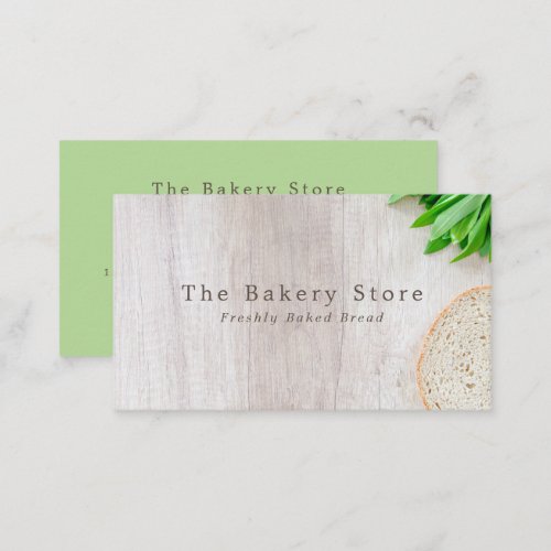 Sliced Bread on Board Bakery Business Card
