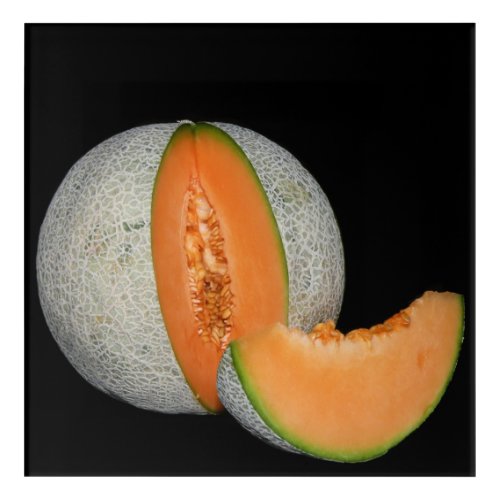 Sliced Cantaloupe Melon Acrylic Print