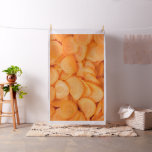Sliced carrot pattern fabric