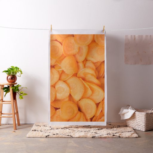 Sliced carrot pattern fabric