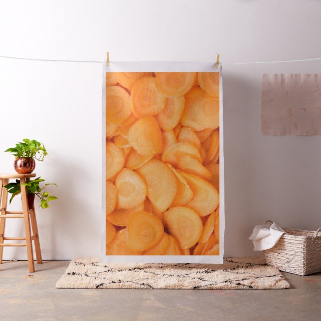 Sliced carrot pattern fabric (In Situ)