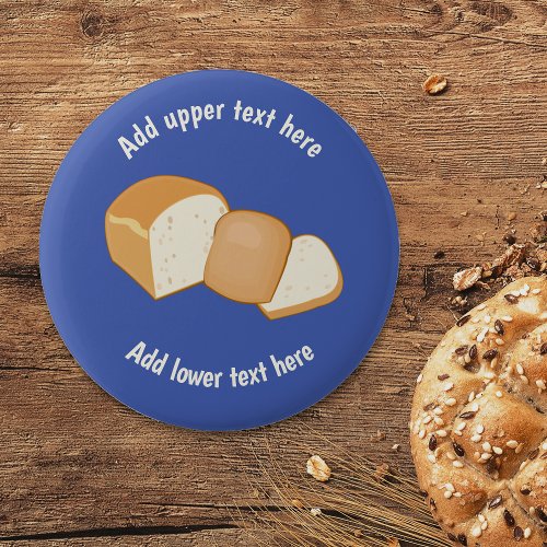 Sliced Crusty Loaf _ Baking Theme _ Custom Text on Button