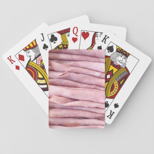 Sliced Ham Lunch Meat Poker Cards