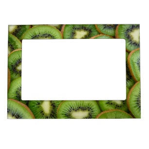 Sliced Kiwi Art Fruit Art Pattern Fruit Photograph Magnetic Frame